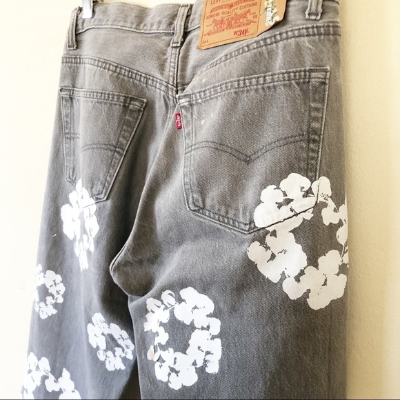 Levi's x Denim Tears Cotton Wreath Jeans sz 30 - Picture 9 of 13